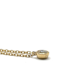 14ct Yellow Gold Lab Grown Diamond Necklace - 0.30ct