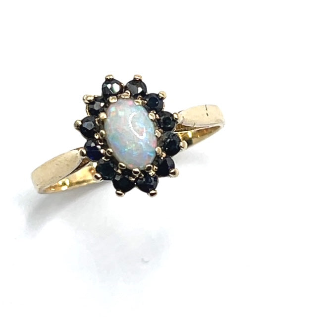 Secondhand Sapphire and Opal Ring