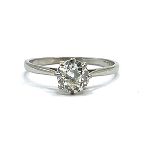 Secondhand Antique Diamond Solitaire Ring - 1.12ct