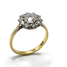 Load image into Gallery viewer, Secondhand Vintage Old Cut Diamond Cluster Ring - 1.50ct
