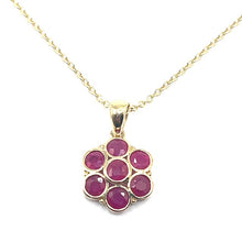 Load image into Gallery viewer, 9ct Gold Ruby Necklace
