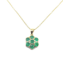 Load image into Gallery viewer, 9ct Gold Emerald Pendant
