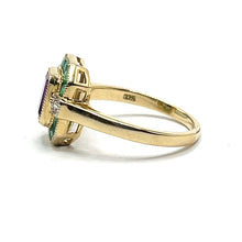 Load image into Gallery viewer, 9ct Gold Mixed Precious Gemstone Ring
