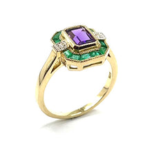 Load image into Gallery viewer, 9ct Gold Mixed Precious Gemstone Ring
