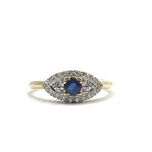 Load image into Gallery viewer, 9ct Gold Sapphire and Diamond Ring
