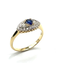 Load image into Gallery viewer, 9ct Gold Sapphire and Diamond Ring
