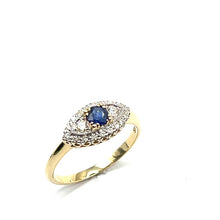 Load image into Gallery viewer, 9ct Gold Sapphire and Diamond Ring
