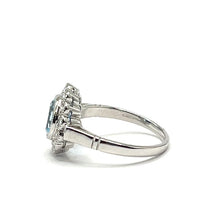 Load image into Gallery viewer, 9ct White Gold Topaz and Diamond Ring
