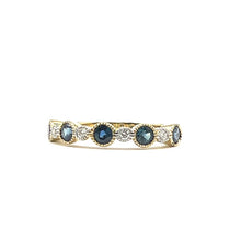 Load image into Gallery viewer, 9ct Gold Sapphire and Diamond Eternity Ring
