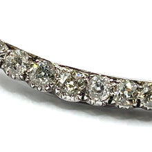 Load image into Gallery viewer, Antique Victorian Diamond Crescent Brooch
