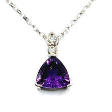 Load image into Gallery viewer, Secondhand Amethyst and Diaond Necklace
