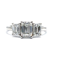 Load image into Gallery viewer, Platinum Lab Grown Diamond Three Stone Ring - 2.00ct
