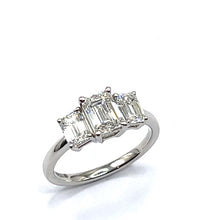 Load image into Gallery viewer, Platinum Lab Grown Diamond Three Stone Ring - 2.00ct
