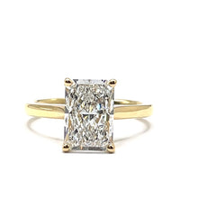 Load image into Gallery viewer, 18ct Gold Lab Grown Radiant Cut Diamond Ring - 3ct
