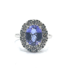 Load image into Gallery viewer, Secondhand 9ct Tanzanite and Diamond Ring
