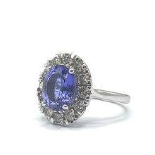 Load image into Gallery viewer, Secondhand 9ct Tanzanite and Diamond Ring
