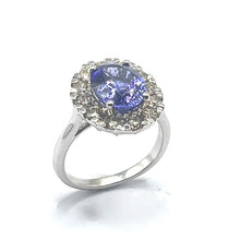 Load image into Gallery viewer, Secondhand 9ct Tanzanite and Diamond Ring
