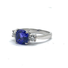 Load image into Gallery viewer, Secondhand Platinum Tanzanite and Diamond Ring
