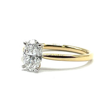 Load image into Gallery viewer, 18ct Gold Oval Lab Grown Diamond Ring 1.00ct
