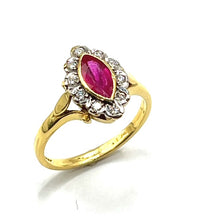 Load image into Gallery viewer, Secondhand 18ct Gold Ruby and Diamond Ring
