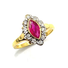 Load image into Gallery viewer, Secondhand 18ct Gold Ruby and Diamond Ring
