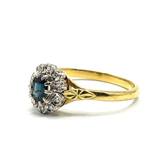 Load image into Gallery viewer, Secondhand Sapphire and Diamond Cluster Ring
