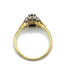 Load image into Gallery viewer, Secondhand Sapphire and Diamond Cluster Ring
