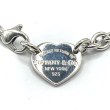 Load image into Gallery viewer, Secondhand Silver Tiffany Heart Tag Choker Necklace
