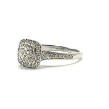 Load image into Gallery viewer, Secondhand 'Diamond Story' Cushion Halo Diamond Ring
