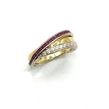 Load image into Gallery viewer, Secondhand 18ct Gold Ruby and Diamond Ring
