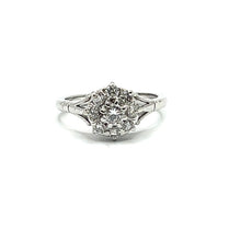 Load image into Gallery viewer, Secondhand White Gold Diamond Cluster Ring
