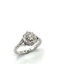 Load image into Gallery viewer, Secondhand White Gold Diamond Cluster Ring
