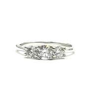 Load image into Gallery viewer, Secondhand 18ct White Gold Diamond Trilogy Ring

