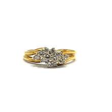 Load image into Gallery viewer, Secondhand 18ct Gold Diamond Cluster Ring
