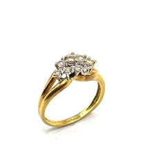 Load image into Gallery viewer, Secondhand 18ct Gold Diamond Cluster Ring
