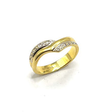 Load image into Gallery viewer, Secondhand 18ct Gold Diamond Wishbone Ring

