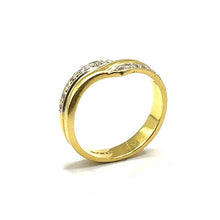 Load image into Gallery viewer, Secondhand 18ct Gold Diamond Wishbone Ring
