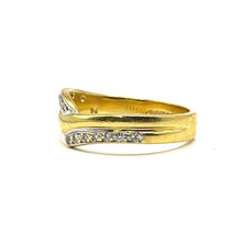 Load image into Gallery viewer, Secondhand 18ct Gold Diamond Wishbone Ring
