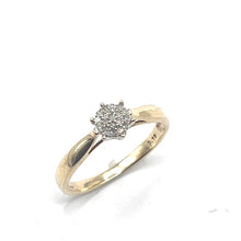 Load image into Gallery viewer, Secondhand 9ct Gold Diamond Cluster Ring
