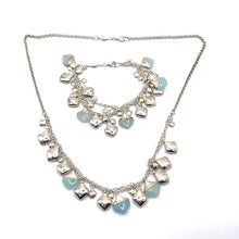 Load image into Gallery viewer, Secondhand Silver and Blue Jade Neckace and Bracelet Set
