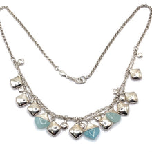 Load image into Gallery viewer, Secondhand Silver and Blue Jade Neckace and Bracelet Set
