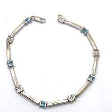 Load image into Gallery viewer, Secondhand Topaz and Diamond Bracelet
