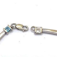 Load image into Gallery viewer, Secondhand Topaz and Diamond Bracelet
