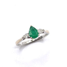 Load image into Gallery viewer, Secondhand Emerald and Diamond Ring
