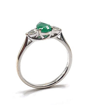 Load image into Gallery viewer, Secondhand Emerald and Diamond Ring
