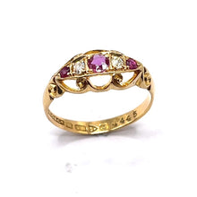 Load image into Gallery viewer, Secondhand Antique Ruby and Diamond Ring
