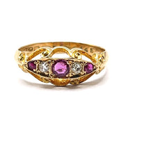 Load image into Gallery viewer, Secondhand Antique Ruby and Diamond Ring
