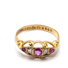 Load image into Gallery viewer, Secondhand Antique Ruby and Diamond Ring
