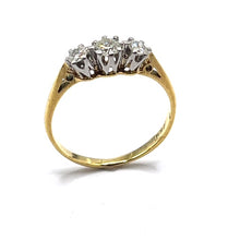 Load image into Gallery viewer, Secondhand 18ct Gold Diamond Trilogy Ring
