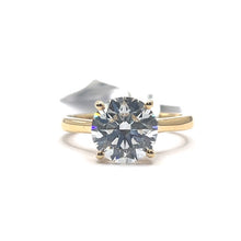 Load image into Gallery viewer, 18ct Yellow Gold Round Lab Grown Diamond Ring - 3.00ct
